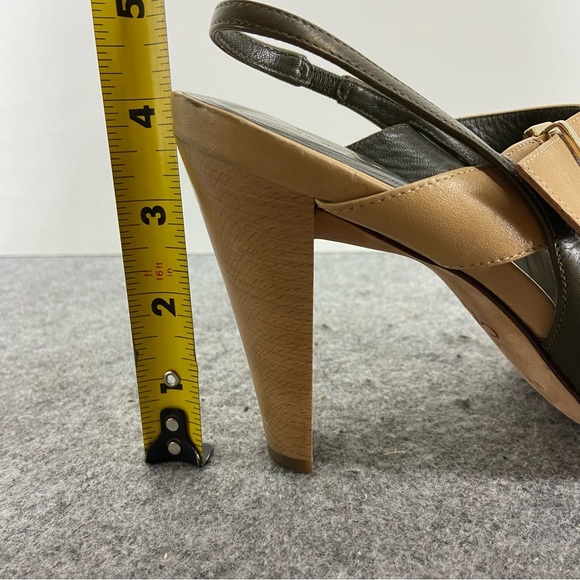 Cole Haan Olive and Tan Heels - Picture 13 of 13